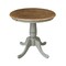 International Concepts Round 30 in Rd Top Pedestal Table, 2 San Remo Chairs, Hickory/Stone, 30 in W, 30 in L, 29.1 in H K41-30RT-C10-2 - alternate 3